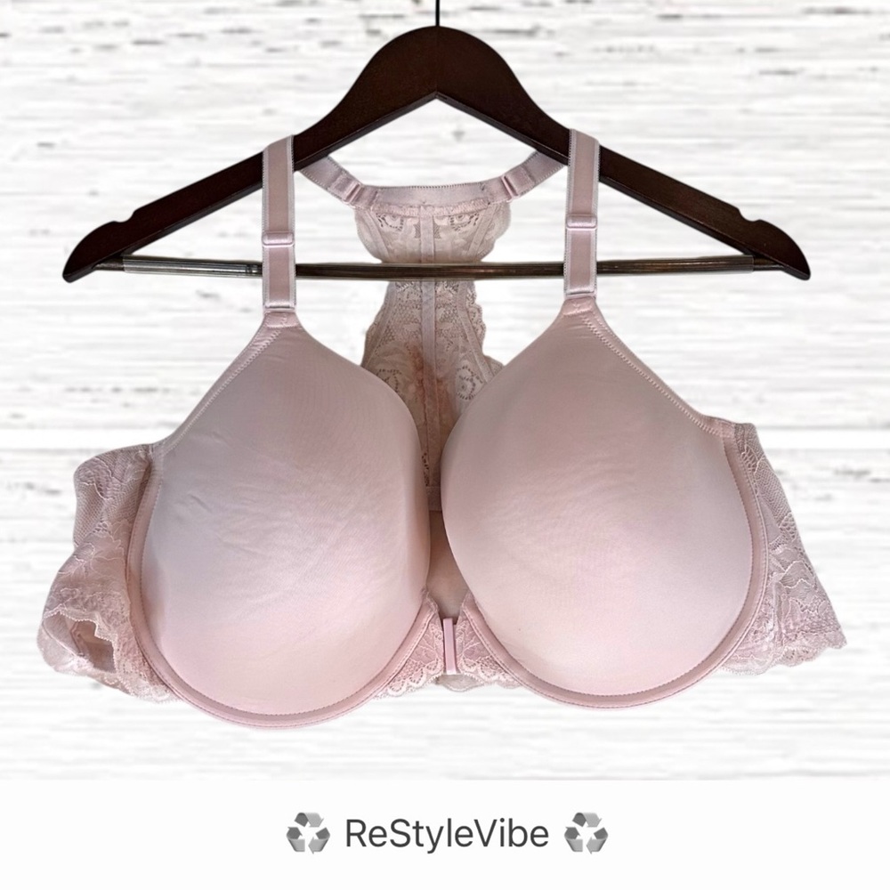 TORRID CURVES Size 44D Bra Front Clasp Style Underwire Padded Lace Adjustable